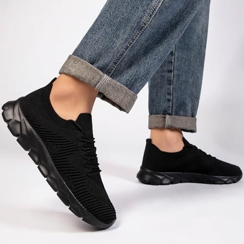 Image of Mens Running Shoes Fashion Sneakers Slip on Breathable Tennis Gym Sports Workout Walking Shoes Lightweight