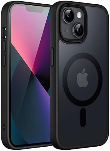JETech Magnetic Matte Case for iPhone 13, Black