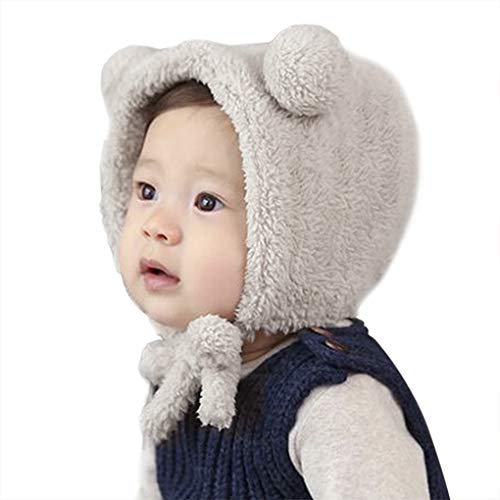 Afinder Bebé recién nacido niñas niños sombrero de suave con capucha Niños pequeños invierno acogedor a prueba de viento con capucha completa sombrero orejera sombrero gorras regalo de baby shower