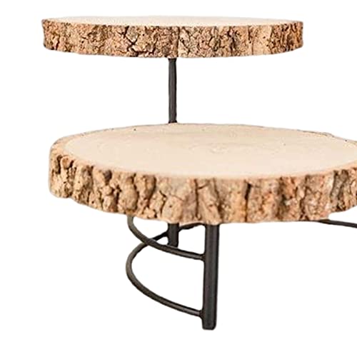 Qianly Wooden Cake Stands 3 Tier Serving Platter for Entertaining Birthday Cake - Cosy Home Interiors Qianly Wooden Cake Stands 3 Tier Serving Platter for Entertaining Birthday Cake - Image 6
