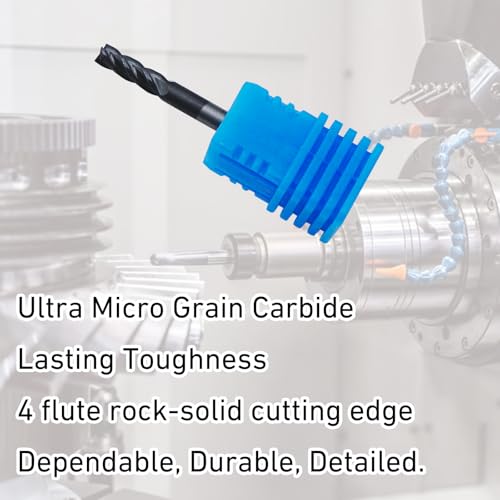 Image of Carbide End Mill Cutter 3 /16 Inch Square Nose 4 Flutes