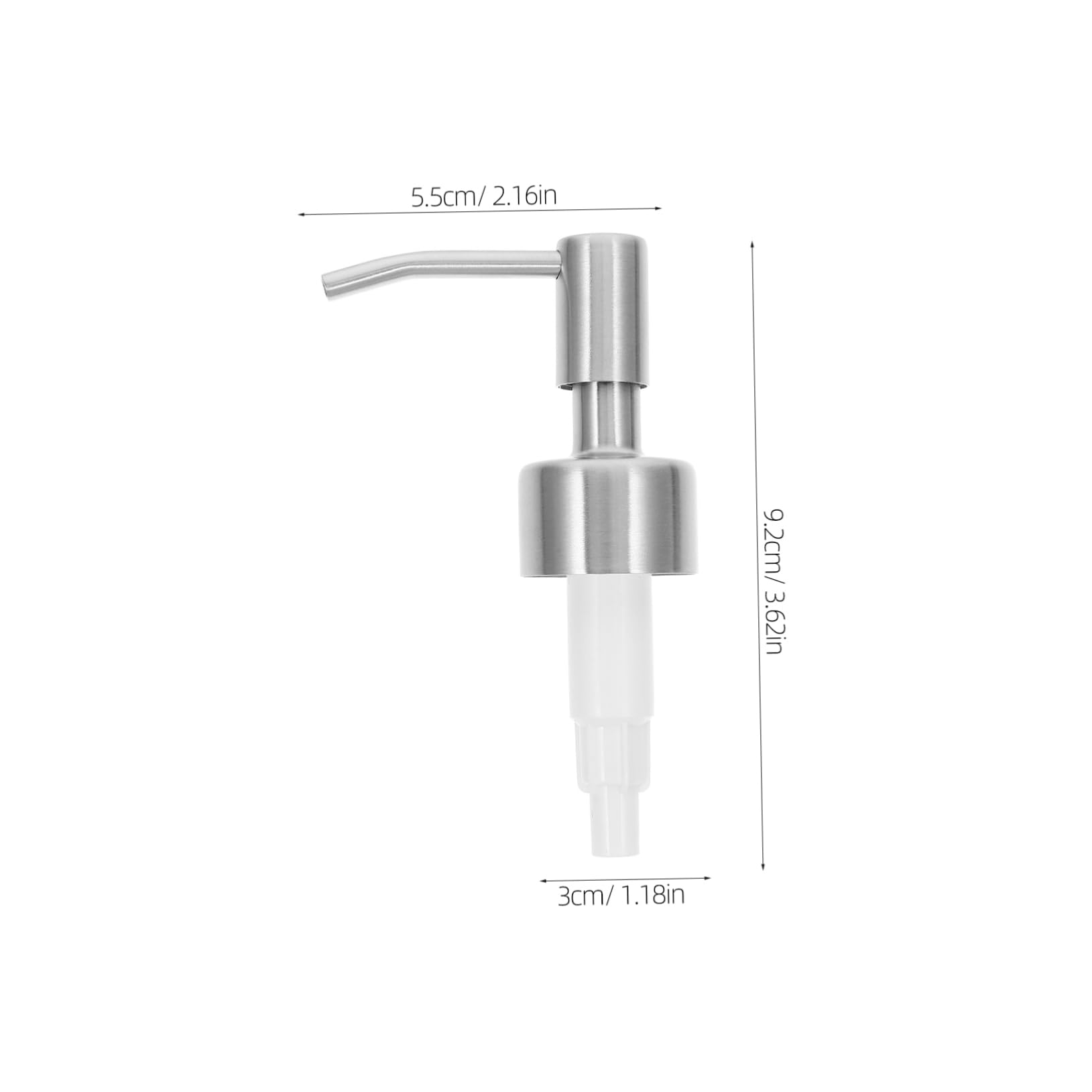 ERINGOGO 2Pcs Pump Head for Lotion Soap Dispenser Thread Design Manual Hand Press Operation Liquid Dispenser for Hotels Bathrooms