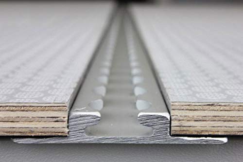 2 x szyna lotnicza wysuwana, aluminiowa szyna lotnicza, średnica otworu 20 mm, 1,5 m, pusta