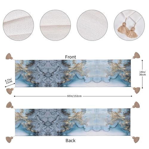 Chemin de table marbre lavable pour protéger et embellir une table basse ou de mariage - 5