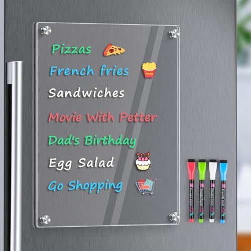 Note Board Refrigerator Dry Erase Board Clear 15