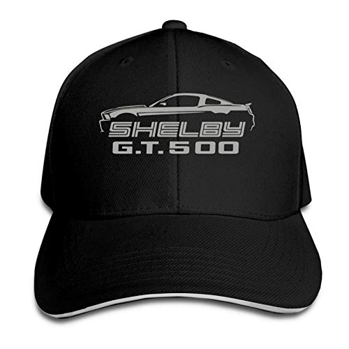 Shelby Gt500 Mustang Classic Silver Color Design Cool Adult Denim Hat with Outdoor Casual Sports Casquette