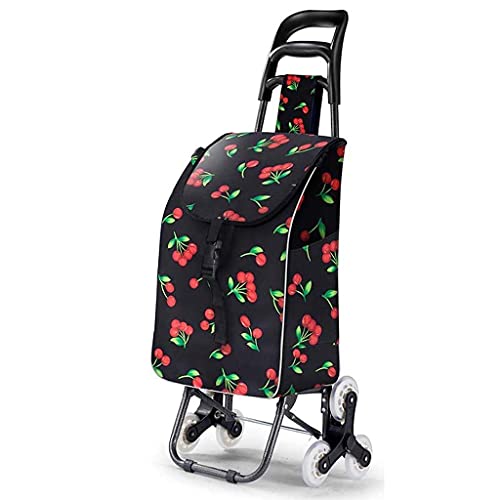 QHYTL Einkaufswagen Multifunktions-Einkaufswagen Senioren Lebensmittelwagen, acht Runden Kristallrad, Klettertreppen… – Bild 3