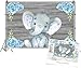 AOFOTO 7x5ft Cute Baby Elephant Backdrop Baby Shower Party Decoration Photography Background Sweet Watercolor Flower Cartoon Animal Photo Studio Props Newborn Infant Girl Kid Boy Child Birthday Banner