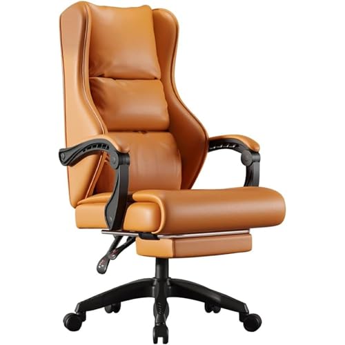 Silla de Oficina reclinable ergonómica con Altura Ajustable, reposapiés retráctil, apoyabrazos Altos y rotación de 360°, soporta hasta 150 kg/330 LB