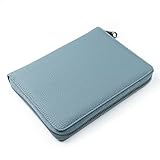 [VivoStyle] 薬手帳ケース 通院ケース 軽量 携帯しやすい 診察券 マルチケース 保険証 通帳ケース 通院ポーチ 病院用 カードケース 大容量PU (シャドウブルー)