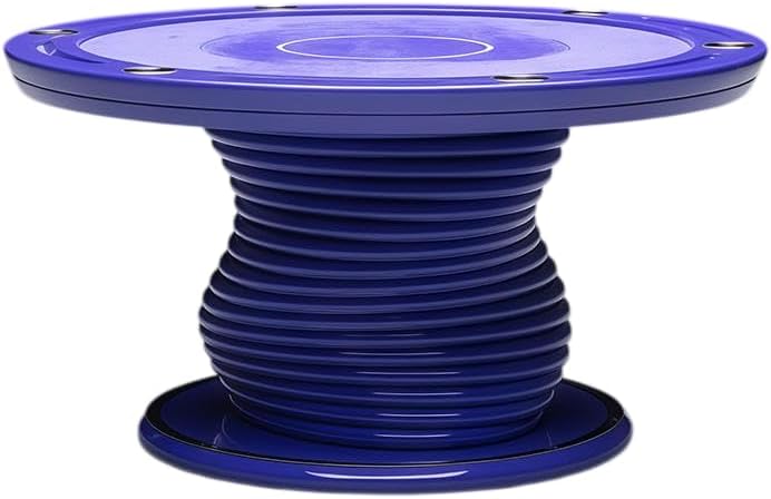 Luxury Modern Round Gaming Table with Electrically Adjustable Height, Contemporary Entertainment Table for Poker Room, Lounge, Club & High-End Interior Spaces (Blue)