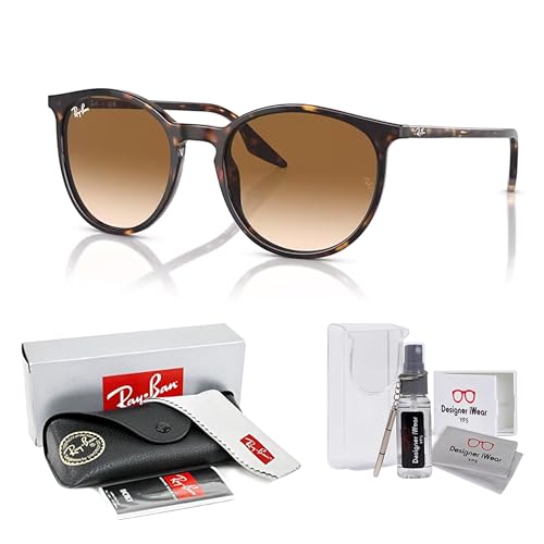 Ray-Ban RB2204F Rounded Asian Fit Low Bridge Sunglasses for Men for Women +BUNDLE with ACCESSORY EYEWEAR KIT2