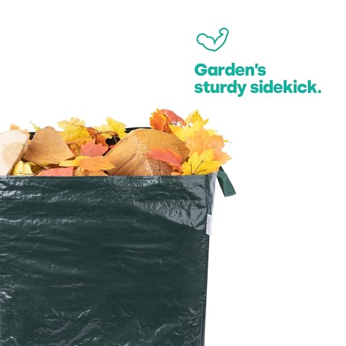 LIVIVO Heavy Duty Garden Waste Bags – Set of 2, 82L Reusable Waterproof Garden Rubbish Sacks with Handles, Tear-Resistant Collapsible Garden Bags for Grass, Leaves, Outdoor Rubbish 3 LIVIVO Heavy Duty Garden Waste Bags – Set of 2, 82L Reusable Waterproof Garden Rubbish Sacks with Handles, Tear-Resistant Collapsible Garden Bags for Grass, Leaves, Outdoor Rubbish - Image 3