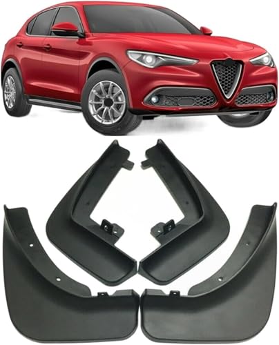 Bavettes Voiture Alfa-Romeo 2017-2020 : Finition Durable et Design Intégré