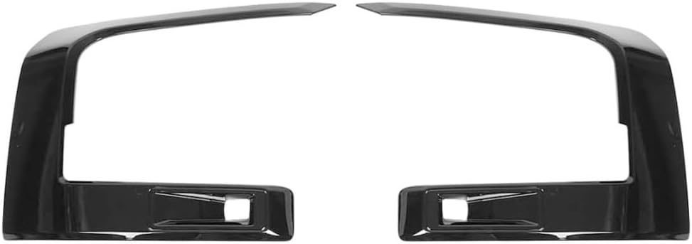 Compatible with L200 Triton 2024-2025+ Car Front Headlight Eyebrows Cover Accessories (Bright Black)