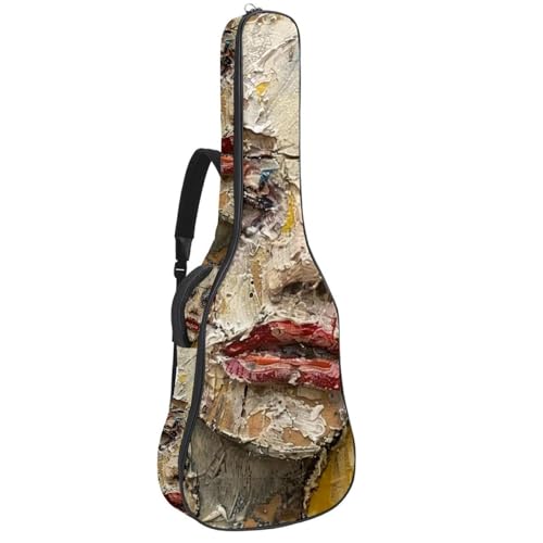 Sac de guitare art abstrait pour transporter votre classique au studio