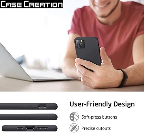 Image of Case Creation Luxurious OG Series for Realme5s Case Cover,Anti-Dirty Slim Case Frosted Matte Cute Candy TPU Raised Bezel (Splash of Color) Back Cover for Realme 5s -Black