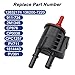 JDKHXPCL Vapor Canister Purge Valve Solenoid 12632174 136200-7220 for 911-734 2M1345 CP876 PV711 PV391