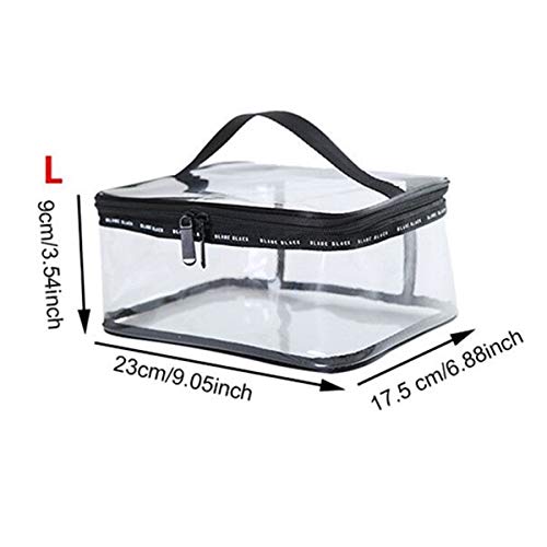 Preisvergleich Produktbild Wasserdicht transparent PVC Bad Kosmetiktasche Frauen bilden Fall Reise reißverschluss Make-up schönheit waschen veranstalter kulturbeutel ma