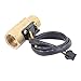 uxcell a16042200ux0980 G1/2 inches M to M Thread Hall Effect Liquid Water Flow Sensor Switch Flowmeter Fluidmeter, 1-30L/minute, 50mm Long