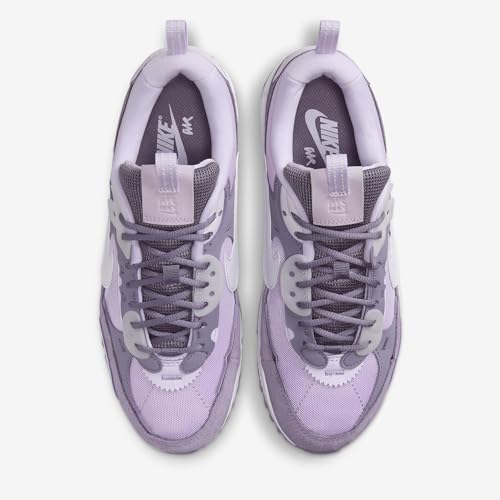 Nike Air Max 90 Futura Women's Shoes (DM9922-500, Daybreak/Lilac Bloom/Black/Barely Grape) Size 7.54