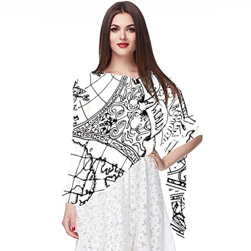 Foulard en mousseline de soie femme Brésil contre le cou frileux