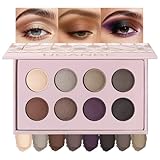 UCANBE 8 Color Nude Baked Matte Eyeshadow Palette - Highly Pigmented, Smooth & Blendable Formula with Neutral & Earthy Tones for Everyday & Dramatic Eye Makeup Pallet (01 All Matte)