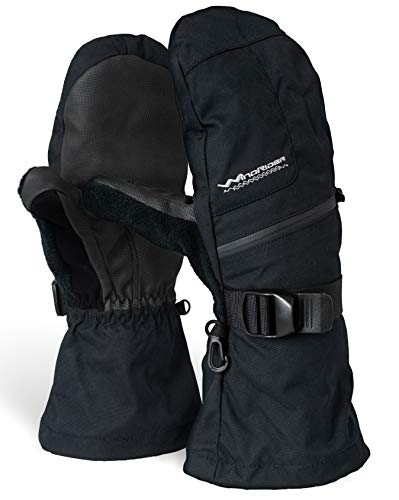 Rugged Waterproof Winter Mittens | Extra Long Gauntlets | Snowboard, Ski, Ice Fishing