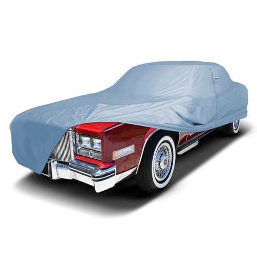 Image of iCarCover Premium Car Cover for 1979-1985 Cadillac Eldorado Heavy Duty Waterproof All-Weather Automobiles Custom Fit Indoor Outdoor UV Snow Protection Covers with Straps and Bag