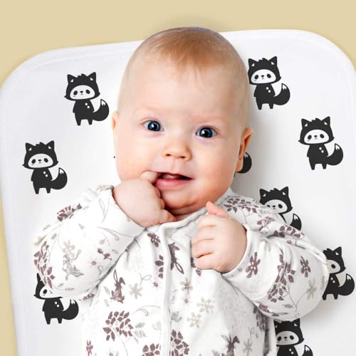 Azeeda 'Simple Raccoon Standing' Baby Burp/Wash Cloth (BC00029586)2