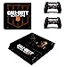 Playstation 4 Slim Call of Duty Black Ops 4 Konsole Skin Decal, Vinyl, Aufkleber, Faceplate - Konsole und 2 Controller - Schutzhülle PS4 Slim