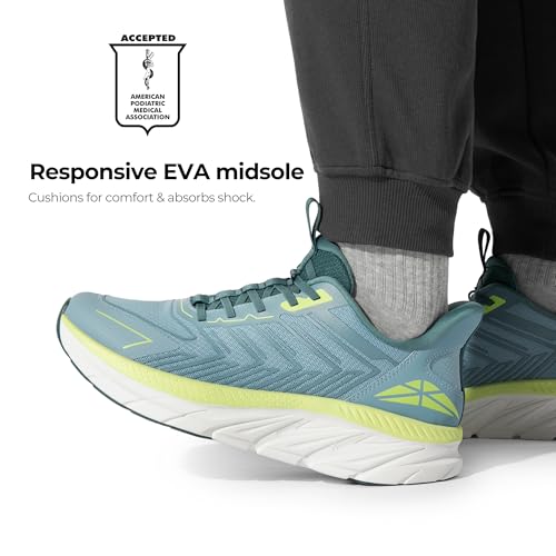 Image of ALLSWIFIT Mens Slip On Walking Shoes Running Sneakers | Comfortable, Tennis, Breathable, Non Slip, Cushion, Lightweight, Athletic, Gym, Workout, Cross Training, Fashion