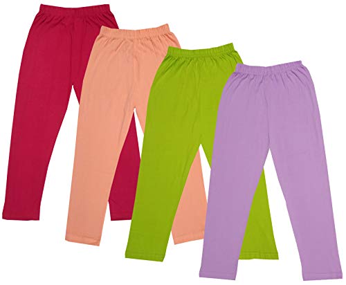 Image of indi weaves Girls Super Soft Cotton Solid Capri Pants Pack of 2