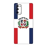 MightySkins Skin for Samsung Galaxy Note 20 5G - Dominican Flag | Protective, Durable, and Unique Vinyl Decal wrap Cover | Easy to Apply, Remove, and Change Styles | Made in The USA