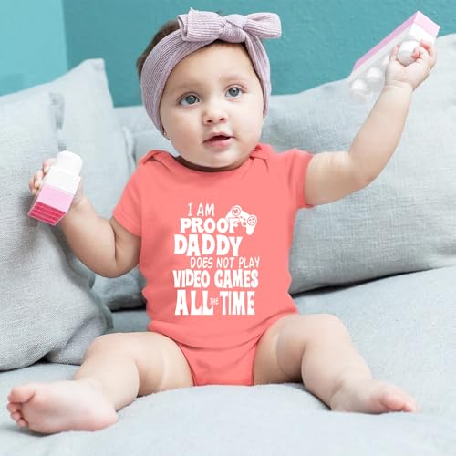 Image of Hi Daddy Bodysuit for Baby Hello Daddy Pregnancy Announcement for Husband I Love Daddys Baby Romper