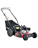 PowerSmart Lawn Mower, 21-inch & 170CC, Gas Powered Self-Propelled Lawn Mower with 4-Stroke Engine, 3-in-1 Gas Mower in Color Red/Black, 5 Adjustable Heights, PS7218SR