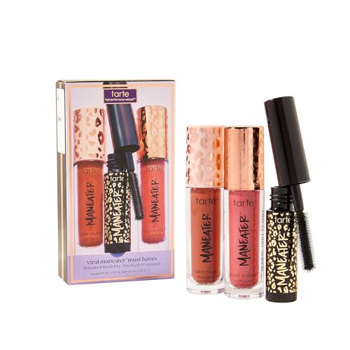 Tarte Maneater Extreme Curl Mascara & Blush Trio – Berry & Cinnamon