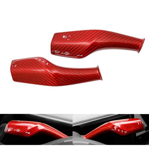 YJMOTOR Compatible con Tesla Model 3/Y 2016-2022, cubierta de fibra de carbono real 3K240G para volante, palanca de cambios, accesorios de decoración (material de primera calidad, fibra de carbono