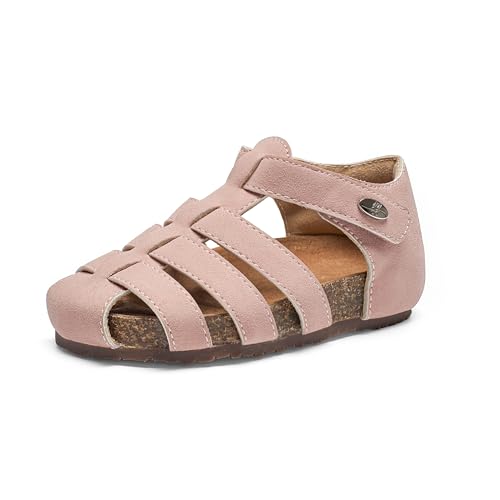 Image of Felix & Flora Toddler Girls Sandals Flower Girl Shoes Soft Rubber Princess Flat Shoes