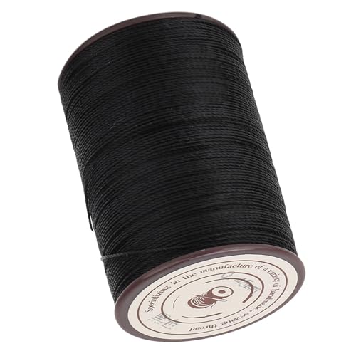 Hilo encerado premium para cuero de 0,45 mm, bobina de 160 m, hilo de coser de poliéster de alta resistencia para artesanía en cuero, reparación de calzado, fabricación de bolsos y proyectos DIY en colores surtidos (Negro) miniatura 5