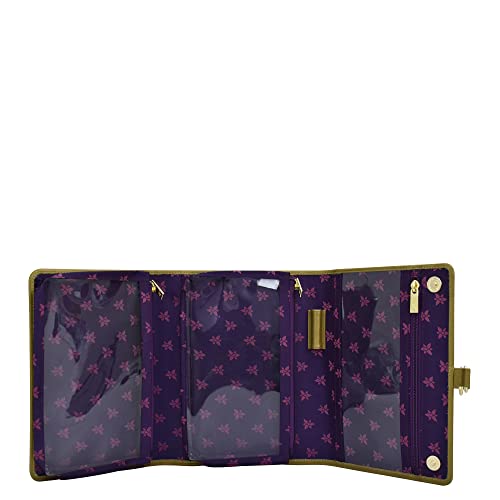 Image of Anuschka Hanging Travel Organizer - Wanderlust Collection - Nylon Fabric with Genuine Leather Trim and Artwork Print