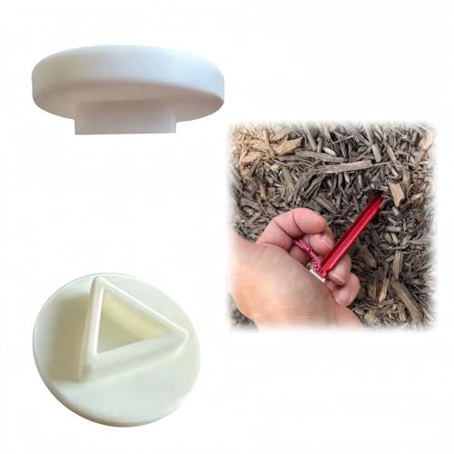 3D Printed Tent Stake Pusher for MSR Groundhog & Mini – Fits 7.5' & 6' Stakes – Ultralight Plastic Cap Only, Durable & Compact Tool for Easy Setup – Not a Rod – Camping Gear Accessory