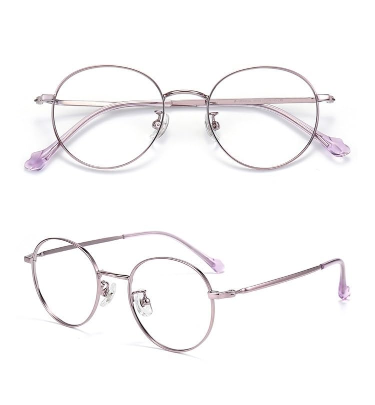 Oprawka okularów optycznych dla kobiet Damskie ultralekkie okulary optyczne Semi-Titanium