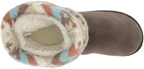 MUK LUKS Women's Raquel Slipper, Oatmeal Strpe, Small | Image 4