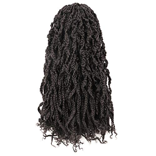Toyotress Passion Braid Crochet Hair - 18 inch 8 Packs Wavy Box Braids Crochet Synthetic Braiding Hair Extensions (18 Inch, 2)