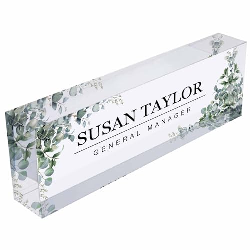 NOHSHE Hand-Painted Desk Name Plate