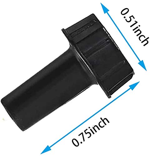 4 Pack On/Off Replacement Light Lamp Turn Switch Knobs, Black