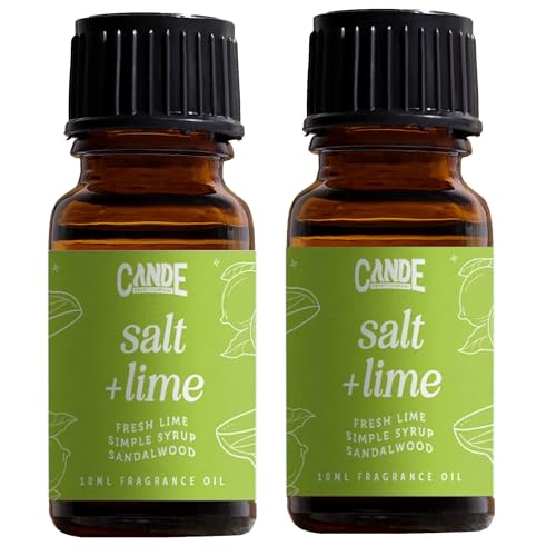 Image of CANDECraftCo Premium Fragrance Oil - Diffuser Oils Fragrances Scented for Home, Candle Soap Making Supplies, Aromatherapy Blends for House (0.34 Fl Oz) (2-Pack, Salt & Lime)