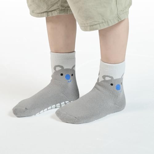 Belsmi Baby Socks Anti Slip Toddler Kids Ankle Crew Socks with Grips Long Stocking Thick Warm Thick Cotton Winter Socks4