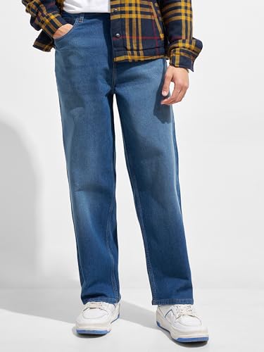 Image of Highlander Men's Straight Relaxed Fit Jeans | Stretchable | Everyday Comfort & Style| Jeans for Man|Premium Cotton Blend